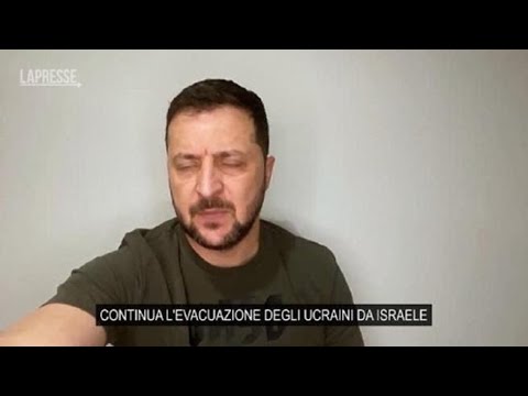 Israele, Zelensky: «L’Ucraina sta lavorando per evacuare 260 cittadini da Gaza»