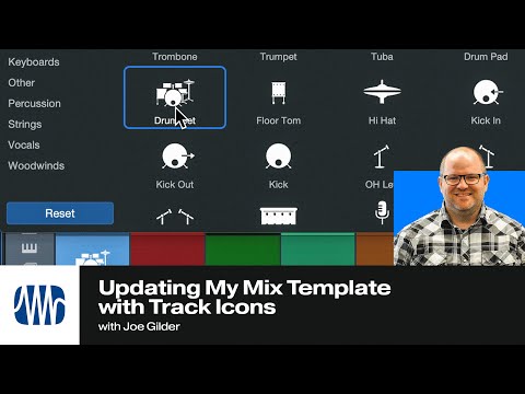 Updating My Studio One Mix Template with Track Icons | PreSonus