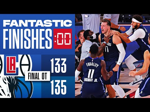 Final 4:53 WILD ENDING Clippers vs Mavericks Playoffs 2020