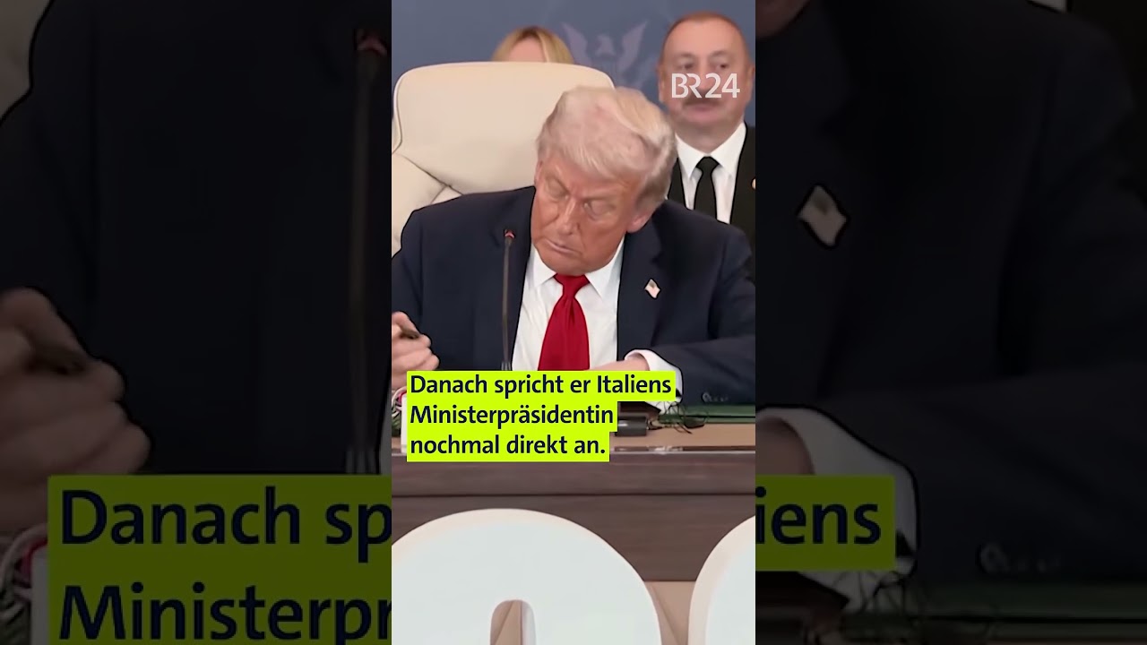 Trump über Meloni: "Schöne Frau" I BR24 shorts