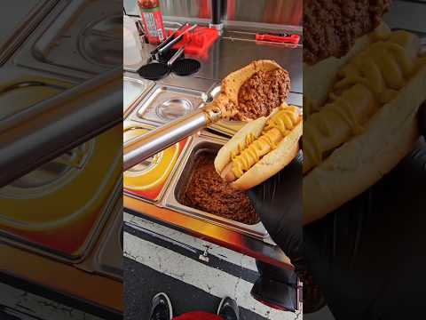 Coney, add the cheese! #pov #fyp #food #hotdog #shorts