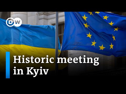 Breaking: EU foreign ministers make surprise visit to Kyiv I DW News