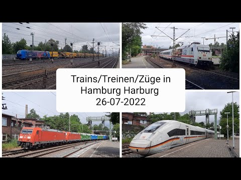 Trains/Treinen/Züge in Hamburg Harburg 26-07-2022