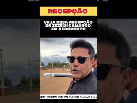 Chegada de Zezé Di Camargo em Aeroporto. #zezedecamargo #recepção #2025 #show