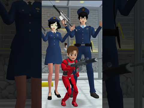 transformasi into police Sakura school simulators##sakuraschoolsimulator #youtubeshorts