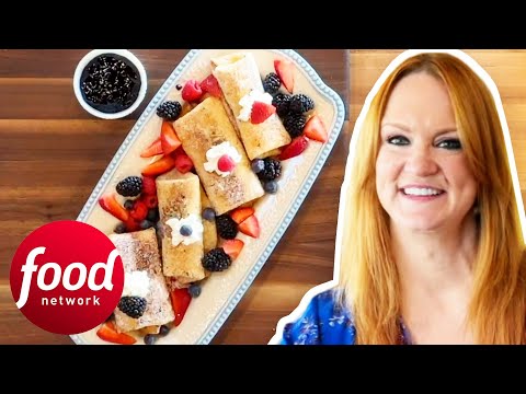 Ree Drummond Prepares Quick & Easy Deep Fried Masterpiece - Berry Chimichangas! | The Pioneer Woman