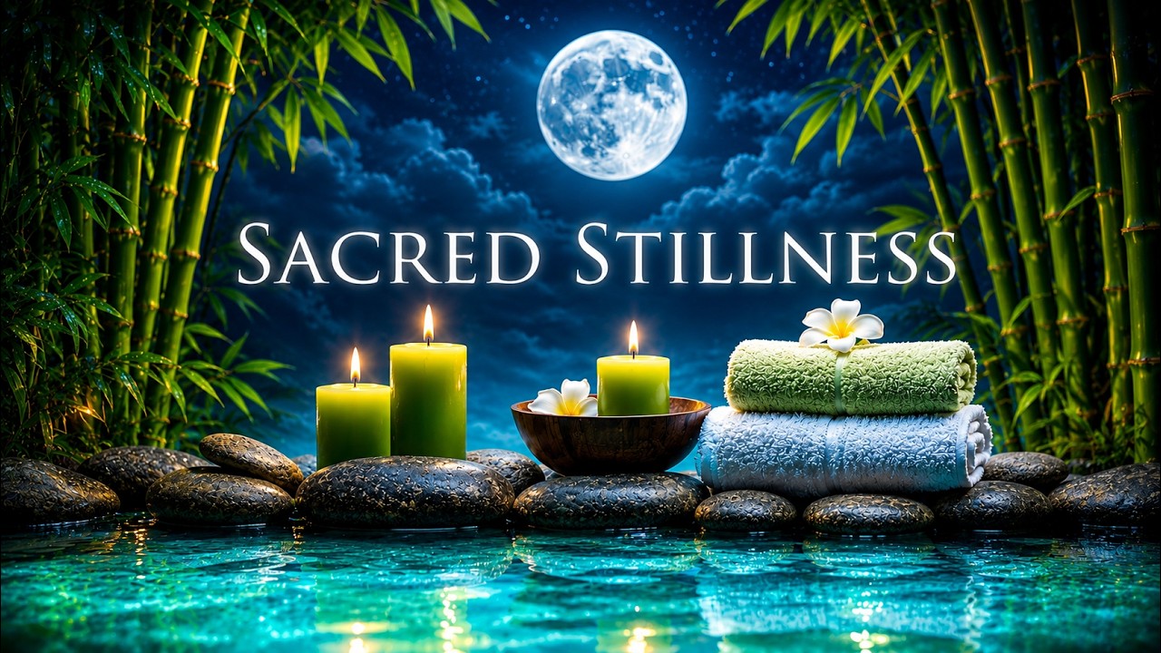 🔴 Sacred Stillness Music 24/7 🌙 Moonlit Spa Sleeping Music | Deep Healing Sleep Meditation Music