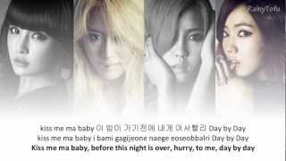 T-ara - day by day ~ lyrics on screen (KOR/ROM/ENG)
