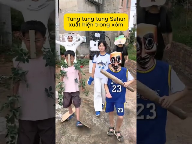 Tung tung tung Sahur xóm #cosplay #brainrot #tungtungtungsahur #cartoon