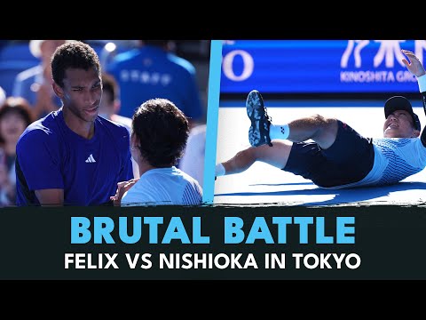 GRUELLING Auger-Aliassime vs Nishioka Three-Hour Battle | Tokyo 2024 Highlights