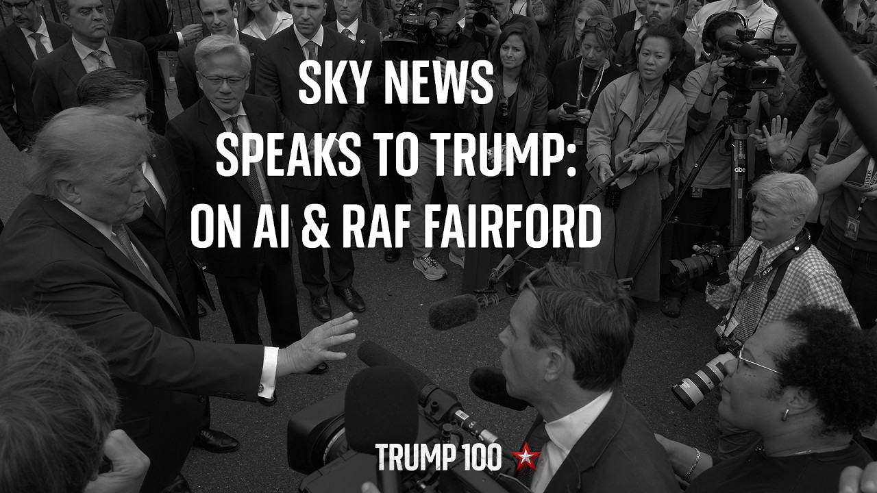 Sky News speaks to Trump at the White House - on AI, and RAF Fairford