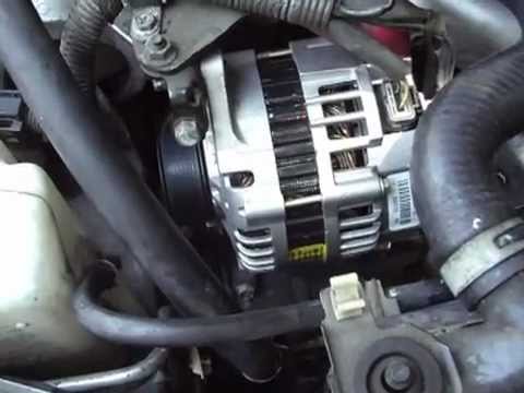 How to replace alternator nissan maxima 2001 #2