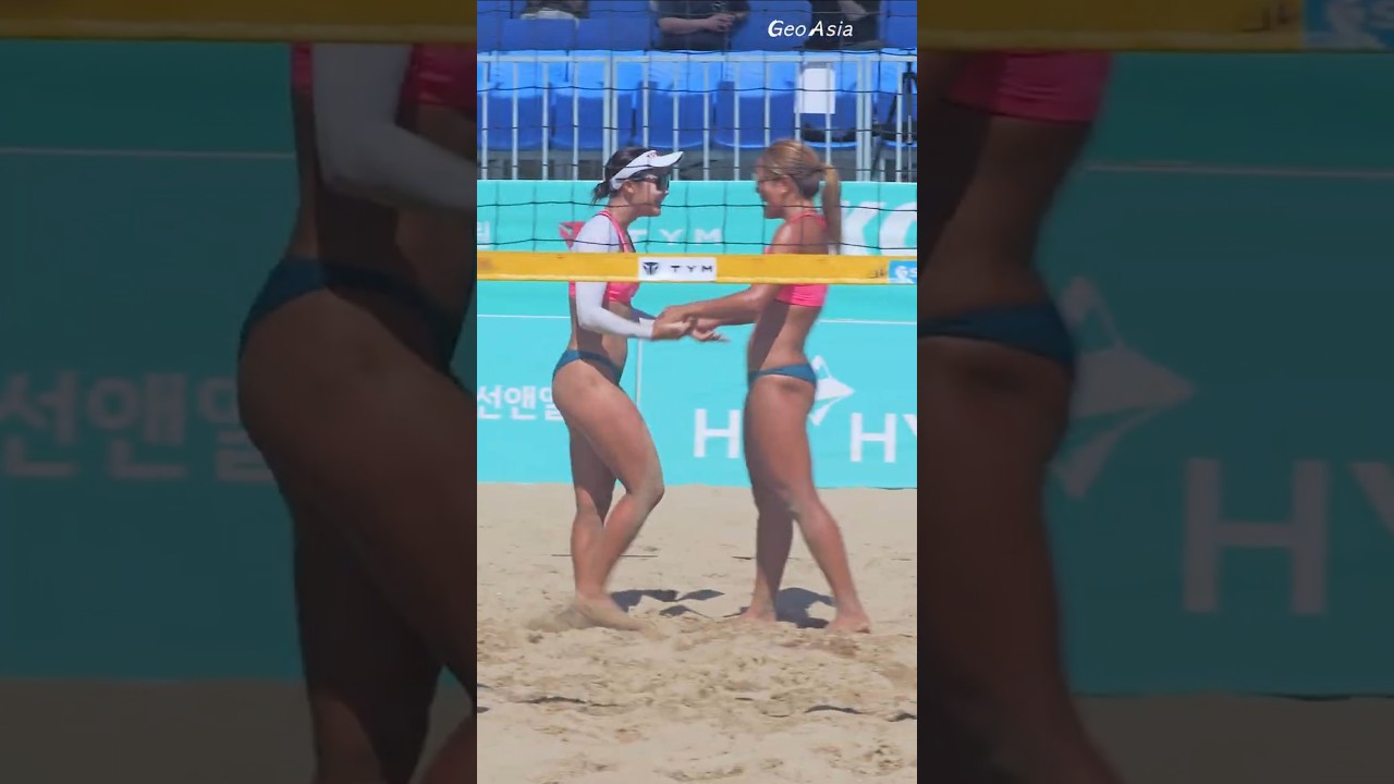 나이스 수비! 멋진 플레이!! AKISHIGE #beachvolleyball #Akishige #Japan #여자비치발리볼 #부산국제여자비치발리볼 #shorts
