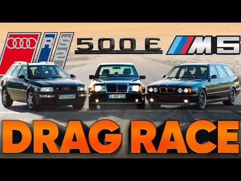 Race of the 90's Titans: BMW M5 vs Audi RS2 vs Mercedes 500E - Surprising Results!