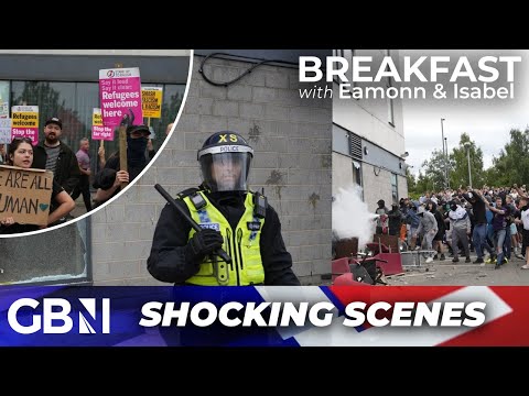 WATCH: Shocking aftermath of Rotherham riots shows hotel completely destroyed by 'far-right thugs'