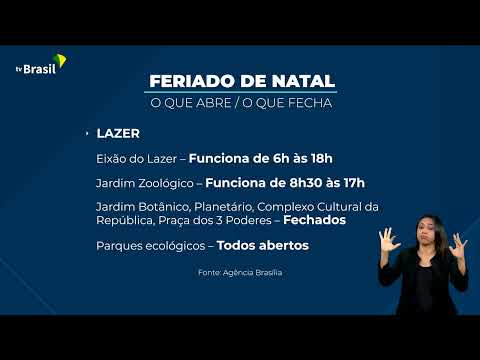 DF | Saiba o que abre e o que fecha neste domingo de Natal no DF
