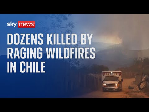 Wildfires in Chile kill dozens as fast-spreading flames wreak devastation
