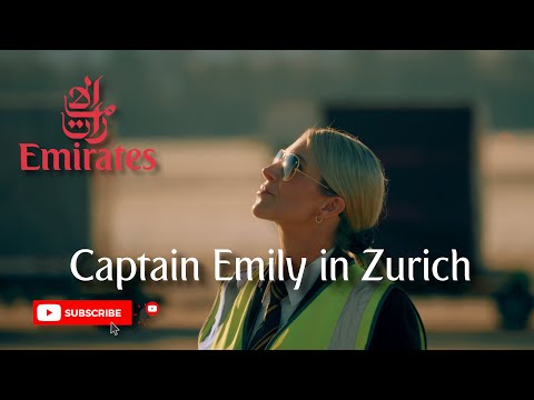 Captain Emily | Emirates A380 | Zurich Airport 4K