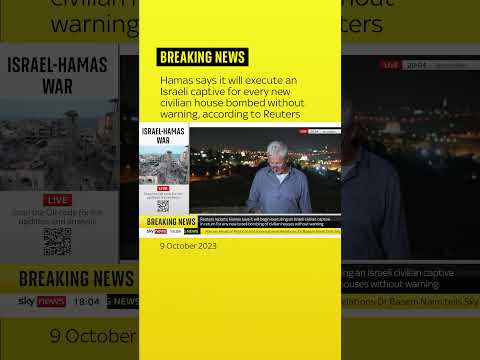 Hamas's armed wing threatens to execute captured Israelis over Gaza strikes