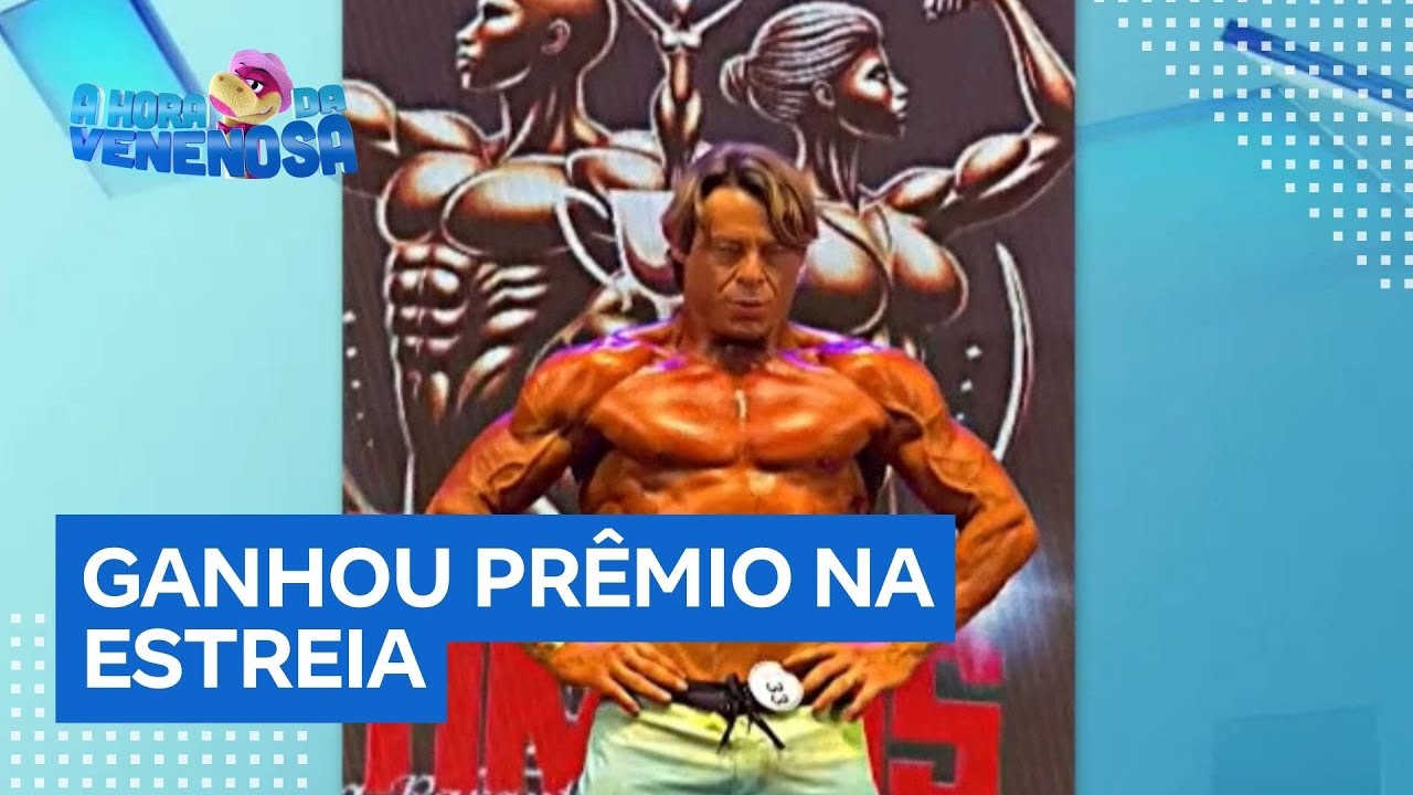 Theo Becker ganha prêmio de R$ 100 após estreia no fisiculturismo