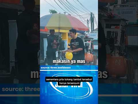 tukang tambal ban ini di buat bingung,namun endingnya bikin haru#shorts