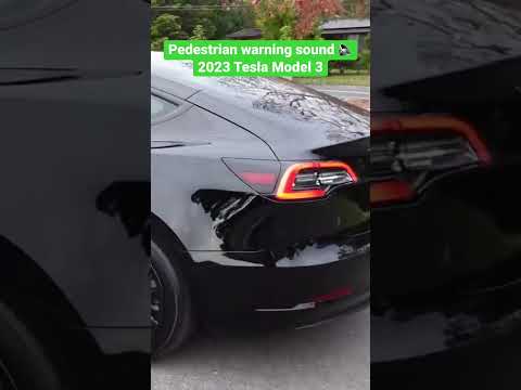 2023 Tesla Model 3 Pedestrian Warning Sound - Low Speed Reverse Gear
