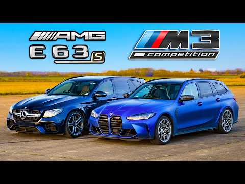 BMW M3 Touring vs. Mercedes AMG E63 S: Drag Race Showdown
