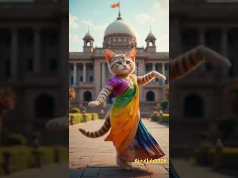 "Feline Rhythms at the Indian Parliament"#catshorts #cat #aicatlab2025