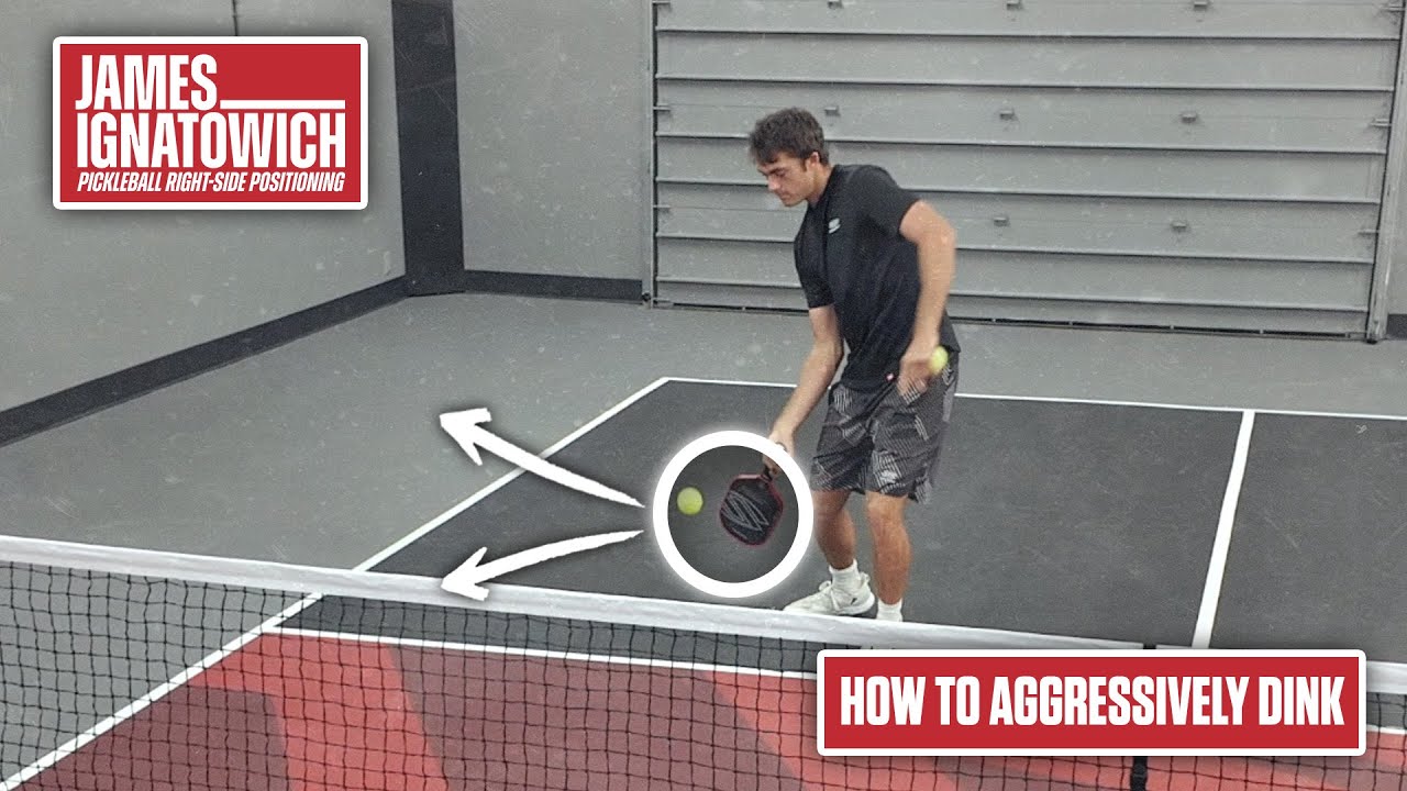 Aggressive Dink to Your Opponent's Backhand: Pickleball Right-Side Positioning