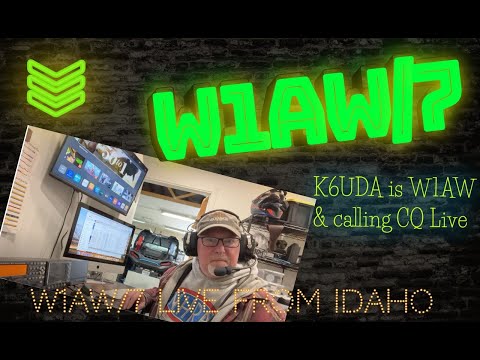K6UDA Live with W1AW | The most popular call in the land