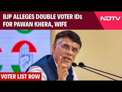 Voter List Row: BJP Alleges Double Voter IDs for Pawan Khera, Wife
