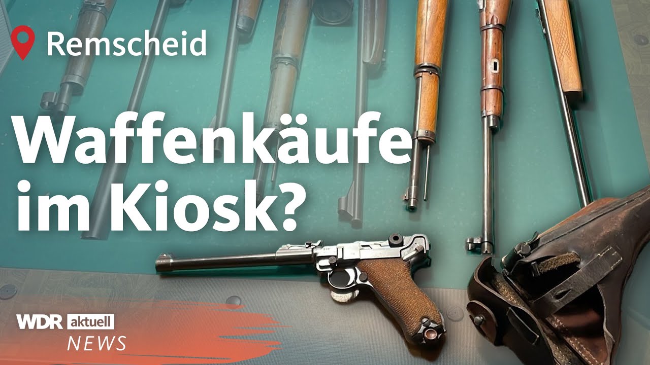 Waffenfund in Remscheid: Drogen- und Waffenhandel im Kiosk? | WDR Aktuelle Stunde