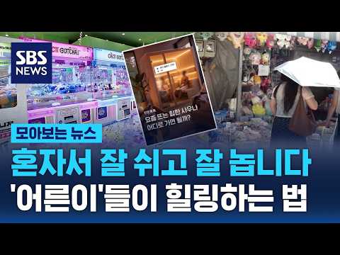 혼자서 잘 쉬고 잘 놉니다..'어른이'들이 힐링하는 법 / SBS / 모아보는 뉴스