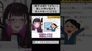 【数字には理由がある！】悲しいけど、推しの数字が伸びていない事には何らかの要因があるの… #切り抜き #shorts #vtuber #17