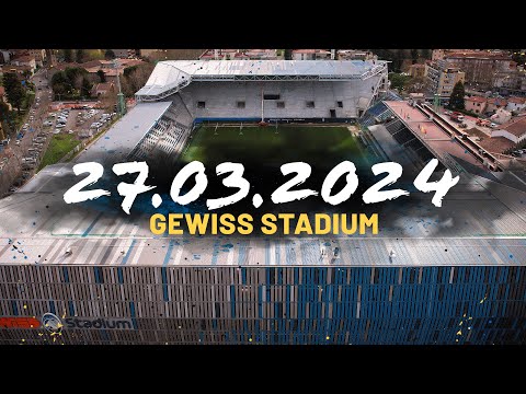 GEWISS STADIUM UPDATE 🏟 la copertura della Curva Sud Morosini è (quasi) fiorita 😍🌺