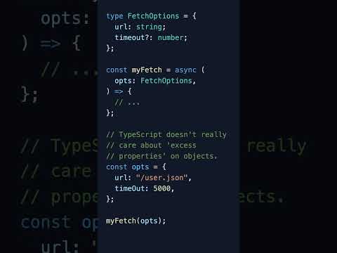 Excess Properties in TS are SUPER weird #typescript