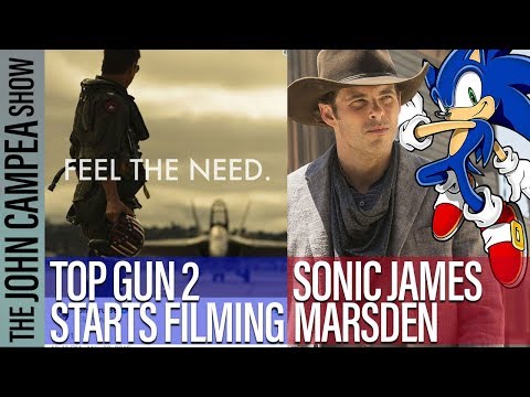 Top Gun 2 Starts Shooting, Sonic The Hedgehog Gets James Marsden