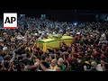 Funeral of senior Hezbollah commander killed in Israeli drone strike on Lebanon