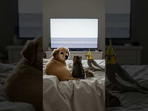 Movie night ruined… fix it, human! 🐾😳📺