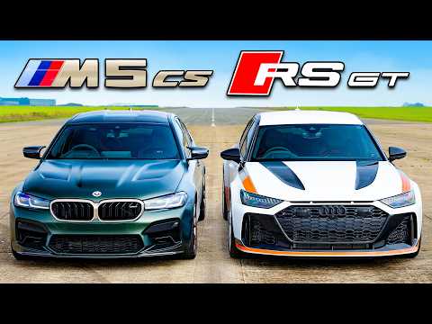 Drag Race Showdown: Audi RS6 GT vs. BMW M5 CS vs. Mercedes AMG E63S