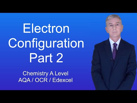 A Level Chemistry Electron Configuration 2