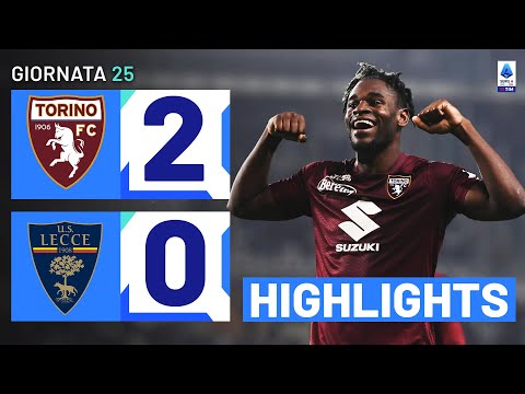 TORINO-LECCE 2-0 | HIGHLIGHTS | 25ª GIORNATA | SERIE A TIM 2023/24