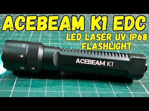 ACEBEAM K1EDC LED UV LASER IP68 Flashlight ACEBEAM K1EDC LED UV LASER IP68 Flashlight