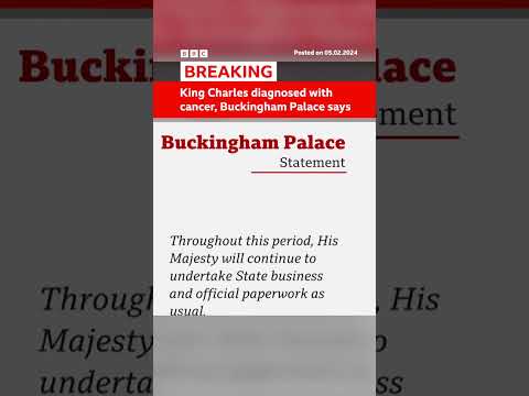 King Charles will step back from some duties after cancer diagnosis.  #Shorts #KingCharles #BBCNews