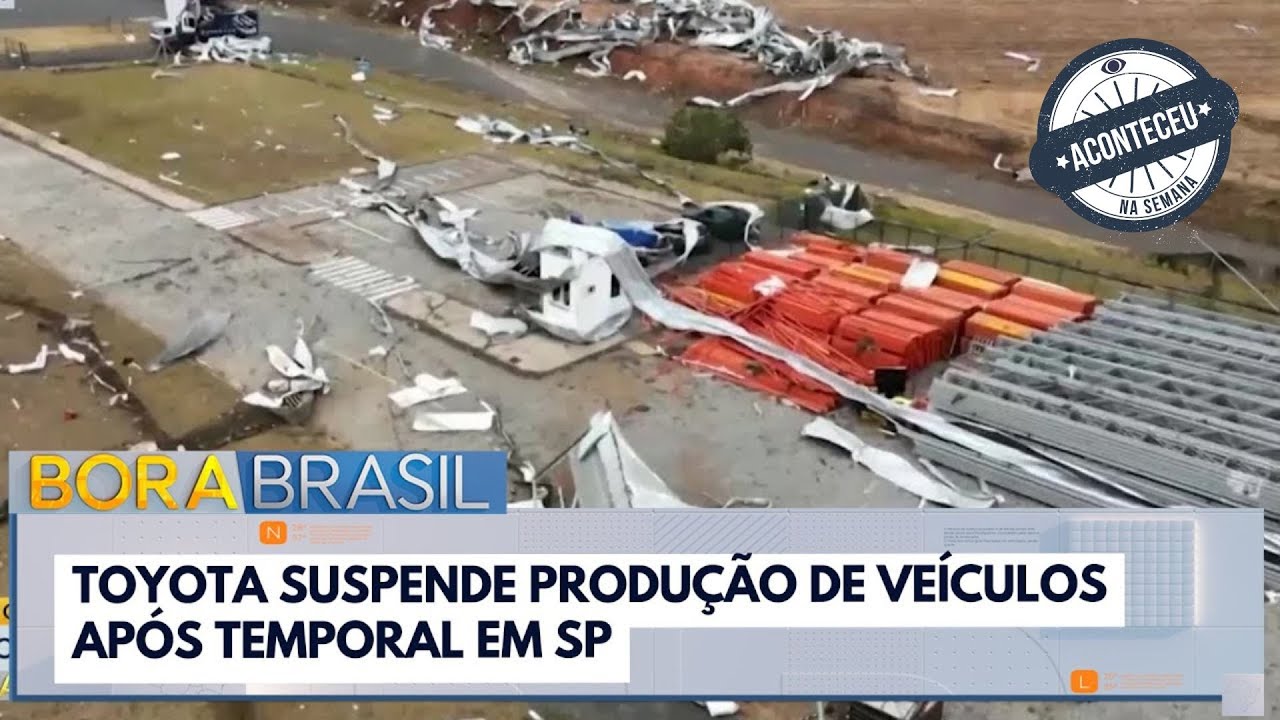 Toyota suspende produção de veículos após temporal em SP | Aconteceu na Semana