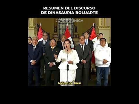 Discurso final Dinasauria #peru #dinaboluarte #viral #fypシ #humor #parodia #inteligenciaartificial