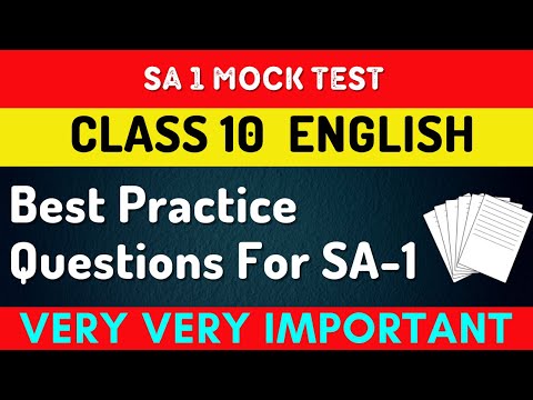 Class 10 SA1 Mock Test||sa1 exam model question paper||ENGLISH||Class 10 Odia Medium||Aveti Learning