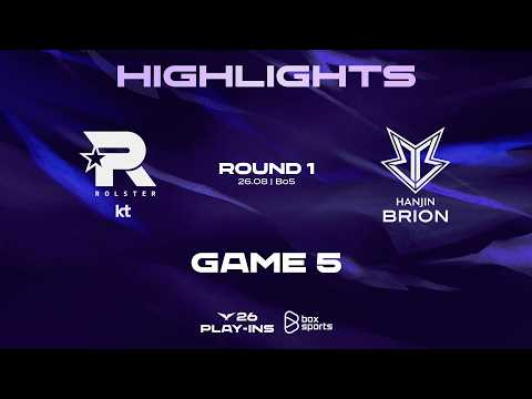 Highlights KT vs BRO | Game 5 | 2026 LCK Play-Ins Round 1