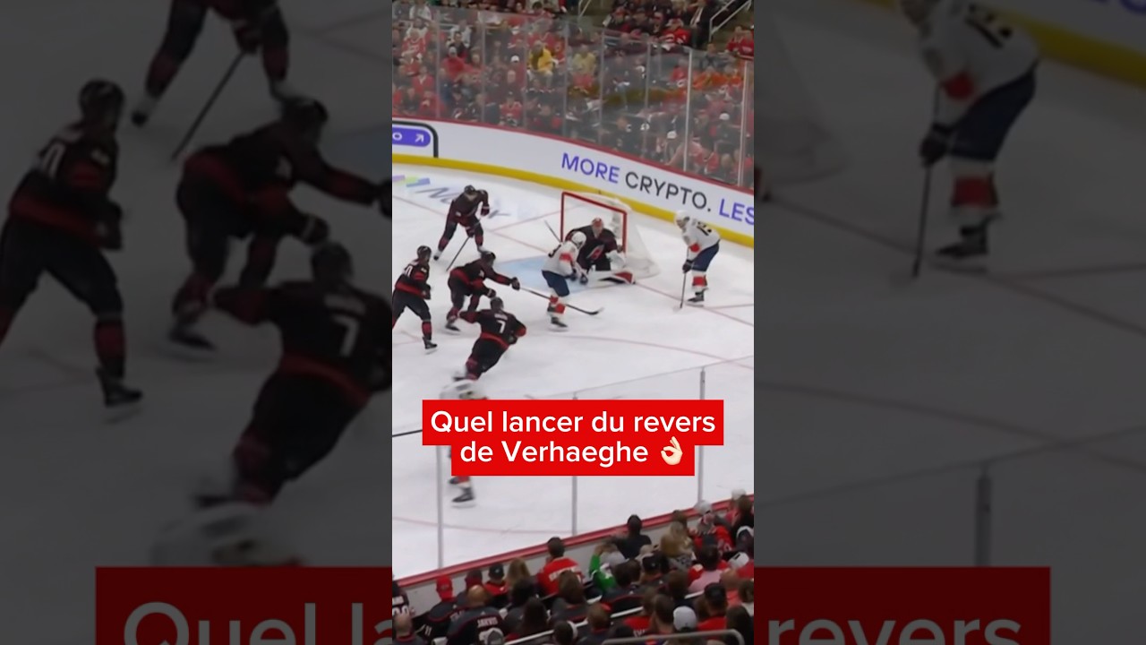 Carter Verhaeghe marque le premier but de la série Panthers-Hurricanes! 🚨#nhlplayoffs #panthers