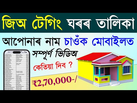 Geo tagging house final list/jio tag house list assam/jio tagging house list 2025-26